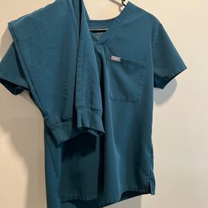 Figs Technical Collection Teal Scrub Set